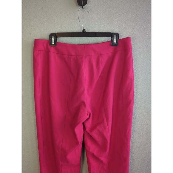 Escada Women Tina Straight Leg Ankle Crop Trouser Pant Size 42 US 12 Orchid Pink - Picture 5 of 7